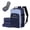 navy+light blue, variant on 40L Travel Backpack for Women & Men, Airline Approved Carry on Luggage with 3 Packing Cubes, Overnight Bags, Waterproof Personal Item Bag, Carry on Bag fits 16.5" Laptop