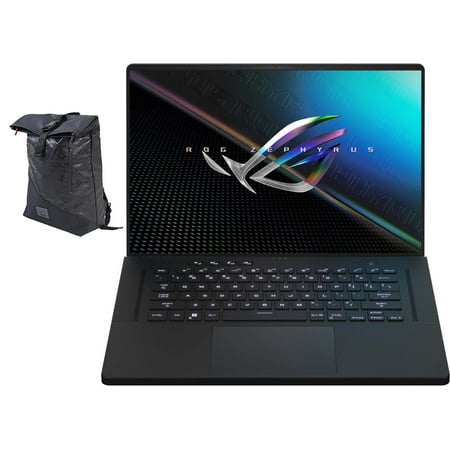 ASUS ROG Zephyrus M16 Gaming Laptop (Intel i7-12700H 14-Core, 16.0in 165Hz Wide UXGA (1920x1200), NVIDIA GeForce RTX 3060, 16GB DDR5 4800MHz RAM, Win 11 Pro) with Voyager Backpack