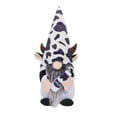 thumbnail image 1 of Décoration de Vache Nain Poupée Sans Visage Rudolf Bois de Cerf Poupée de Vache, 1 of 4