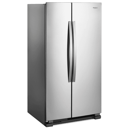 Whirlpool - 25.1 Cu. Ft. Side-by-Side Refrigerator - Stainless Steel