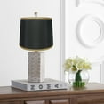 thumbnail image 4 of French Drump Lamp Shade, 12" to 14" Bottom Size Black, Gold 14", 4 of 5