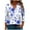 Multicolor Plus Size Blouse for Women_e, variant on CYMMPU Loose Fit Tunic Tops 3/4 Sleeve V Neck Floral Printed Summer Fashion Shirts Spring Tops Blouses for Women Dressy Casual Business Elegant Work Topss Multicolor XXXL