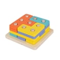 thumbnail image 4 of Rompecabezas de Clasificación de Juguete Rompecabezas de Apilamiento de Juguetes Juguete de Aprendizaje Educativo Preescolar , Multicolor, 13x13x5cm Hugo apilador de rompecabezas, 4 of 10