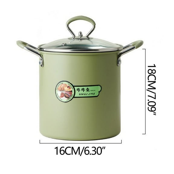 1 Packs Mini Deep Fryer for Small Batches Nonstick Electric Oil Cooker with Stainless Steel Mesh Safe Handle Countertop Kitchen Appliance for Home Cooking Fast Easy Frying