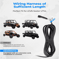 thumbnail image 4 of YNERC UTV Turn Signal Kit  Universal UTV ATV Street Legal Turn Signal with Rocker Switch  110D Horn  Plug and Play Blinker Kit Compatible With Polaris  Can-Am  Kawasaki  Arctic Cat  CFMOTO  Pioneer, 4 of 7