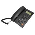 thumbnail image 2 of Wired Phone with Caller ID Speed Dial Mute Function Stationary Landline Handsfree Call Telephone Fixed Telephone for Hotel Black, 2 of 5