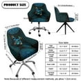 thumbnail image 7 of Xoenoiee Boho Mandala Frog Print Swivel Accent Chair Covers Accent Dining Chair Cover Stretch Mid Century Accent Office Desk Chair Sliopcover Swivel Arm Chair Protector for Home Office Living Room, 7 of 7
