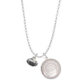 thumbnail image 1 of Delight Jewelry Silvertone Mini Football with AB Crystal To the World You are a Mother Locket Necklace, 1 of 4