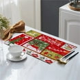 thumbnail image 4 of Christmas Knitted Cloth Placemat Decorative Table Mat Holiday Party Dining Old Man Small Tree Design Festive Tableware, 4 of 7