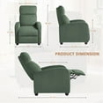 thumbnail image 3 of Homall Recliner Chair with Padded Seat Corduroy Electric Ergonomic Adjustable Power Recliner Chair for Living Room Bedroom ,Green, 3 of 7