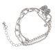 thumbnail image 4 of Pulsera de capas de plata antigua con colgante delicado, joyería con dije de aleación ajustable para niñas, 4 of 8