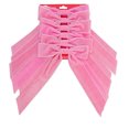 thumbnail image 1 of 6PK PINK VELVET CHRISTMAS BOW, 1 of 3