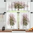 thumbnail image 3 of LALILO Kitchen Curtains and Valances Set of 3 36" Tree With Window Treatment Tiers for Window Decor, 3 of 5