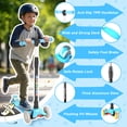 thumbnail image 6 of XJD 3 Wheel Kick Scooter for Kids,Foldable 3 Wheels Toddlers Scooter with LED Light & Adjustable Height, Best Gift for Boys Girls Outdoor Activities, Peach, 6 of 8