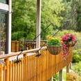 thumbnail image 4 of SNYNUXX Extended Fence Deck Hook Rail Hook, Ornament Hook, Heavy Duty, 360 Degree Rotary, 2 Packs, 4 of 7