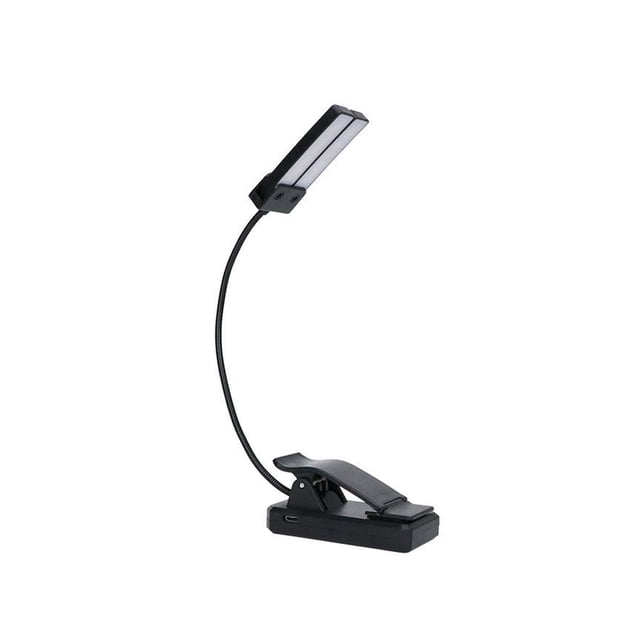Bearachild Lámpara de de lectura de libros de oficina recargable con giratoria ajustable de 360 grados de reemplazo de luz de Clip ABS Iluminación y accesorios
