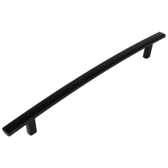 Aviano Hardware 5 Pack Matte Black 7 1/2"" Hole Center Curved Subtle Arch Handle Pull