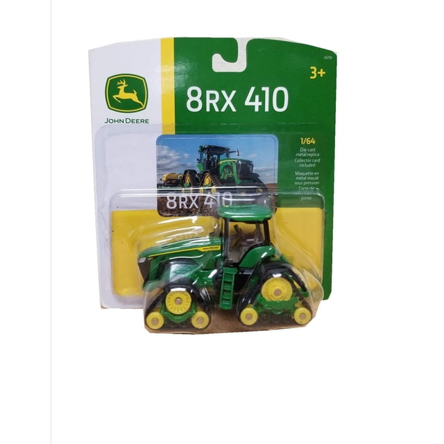Tractor de Juguete John Deere 8RX 410 a Escala 1/64 en Metal Fundido