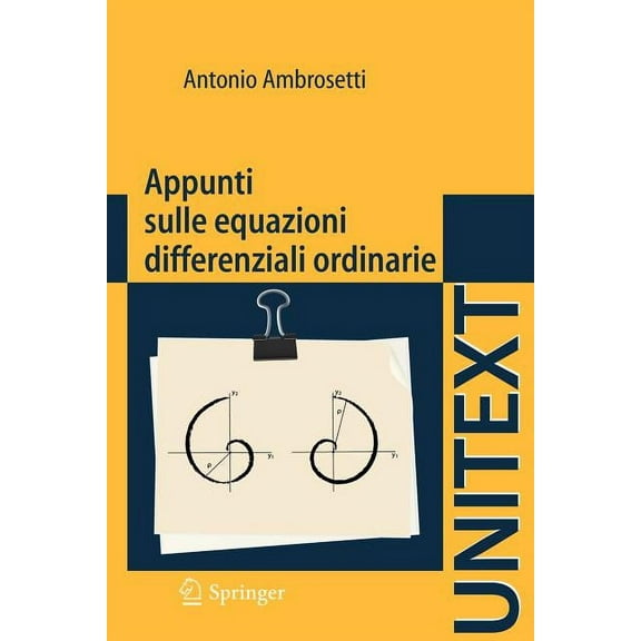 Appunti Sulle Equazioni Differenziali Ordinarie, (Paperback)