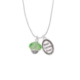 thumbnail image 2 of Delight Jewelry Lime Green Faceted Glass Spinner Best Mom Ever Charm Necklace, 2 of 4