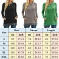 thumbnail image 2 of SHIBEVER Long Sleeve Workout Shirts for Women Fall Cute Pocket Casual Tunics Tops Blouses Green, 2 of 6