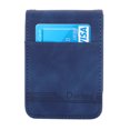 thumbnail image 6 of Wallet Case Designed for Samsung Galaxy Z Flip 6 5G, Premium PU Leather Classic for Men Women Card Slot Wrist Strap Shockproof Phone Cover for Samsung Galaxy Z Flip 6, Blue, 6 of 8
