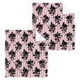 thumbnail image 2 of BZSMCE Towel Cotton Face Towel Soft Hand Towels Fashion Bold Black Rose Pattern, 2 of 9