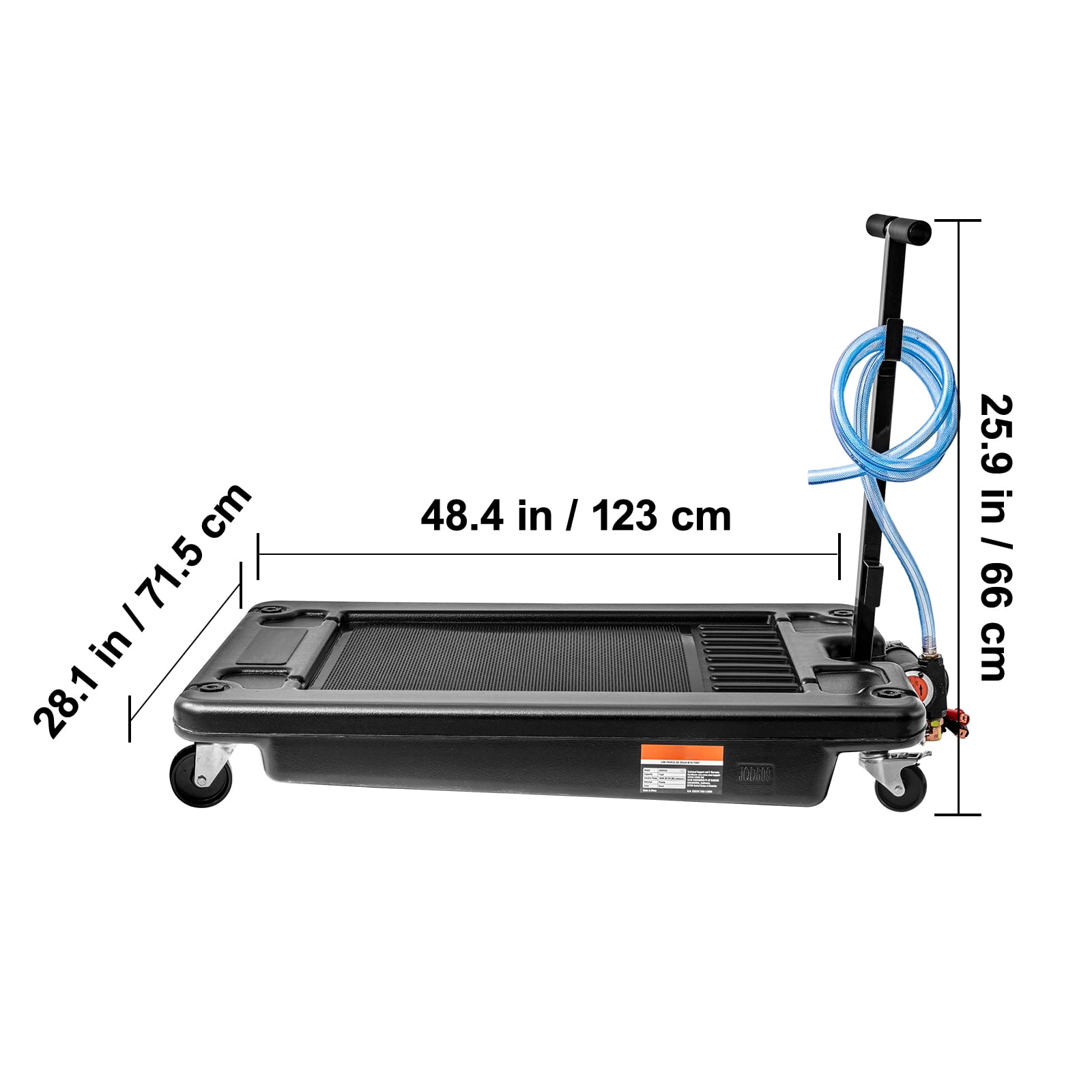 KFFKFF Low Profile Drain Pan 17 Gallon Drain Pan with 180 W Electric Pump