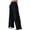 Black, variant on Women Wide Leg Baggy Flowy High Waisted Pants Loose Fit Casual Cozy Cute Y2k Trousers Khaki XL