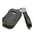 thumbnail image 2 of Vitodeco Genuine Leather Smart Key Fob Case Cover for 2019-2022 Kia Models, Black, 2 of 5
