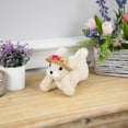 thumbnail image 2 of Northlight Rabbit with Floral Straw Hat Easter Figurine - 8.75" - Beige, 2 of 6