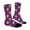 Purple, variant on Custom Photo Socks Novelty with Your Own Pictures for Unique Face Design One Size Red