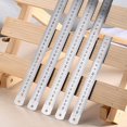 thumbnail image 5 of Stainless Steel Ruler with Inches Centimeters Scales Math Ruler Measuring Tool, 5 of 10