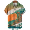 thumbnail image 4 of Camisetas con gráficos de olas del océano para hombres, ropa de surf 3D, camisas hawaianas de playa, camisetas de manga corta Y2K, ropa vintage, blusa con solapa, 4 of 5