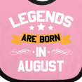 thumbnail image 4 of Inktastic Legends Are Born in August Boys or Girls Baby Bib, 4 of 4