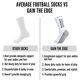 thumbnail image 2 of Un par de calcetines de fútbol antideslizantes para calcetines deportivos para correr, antideslizantes, transpirables, negros. Bolígrafo Bolígrafo Bolígrafo de papelería, 2 of 3