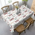 thumbnail image 4 of Merry Christmas Tablecloth 60 x 120 Inch Rectangle Colorful Christmas Trees Table Cloth Washable Holiday Winter Table Cover for Kitchen Party Picnic Dinner Indoor Outdoor Decor, 4 of 5