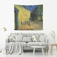 thumbnail image 3 of GZHJMY Café Terrace at Night Van Gogh Tapestries Wall Hanging Bedding Tapestry Aesthetic Tapestries for Bedroom Living Room Dorm Home Wall Decor 90" x 60" Horizontal Gift Decor, 3 of 7