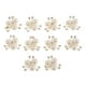 thumbnail image 2 of Un Paquete De 10 Piezas De Accesorios De Botón De Flor De Cristal De Joyería De De Imitación, Decoración De Boda DIY, Accesorios Para El Cab Moonlight Silver Macarena Botones de perlas Flatback, 2 of 8