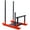 Red, variant on Durable Weight Training Pull Sled For Strength Speed Improvement - Heavy-Duty Black Steel Construction with 2-Inch Weight Plate Holder