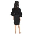 thumbnail image 2 of Utoimkio Toddler Girls Satin Kimono Robe Solid Girl Bath Robes Spa Robes for Birthday Party Bridal Sleepwear Bathrobes for Girls, 2 of 2