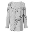 thumbnail image 3 of CLOOCL Women Plus Size Blouse Marbling Graphics Print Streetwear Female shirt Long Sleeve Casual Tops, 3 of 6