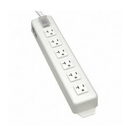 Tripp Lite 6 Outlet Home & Office Power Strip, 20A, 15ft Cord with 5-20P Plug, (TLM615NC20) CA3