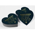 thumbnail image 4 of Inkdotpot 100 Pack Real Gold Foil Paper Tag Hugs & Kisses From The Wedding Favor Hang Tag, 4 of 6