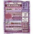 thumbnail image 2 of Gifts for Grandma, Grandma Blanket 50''''x60'''', Grandma Birthday Gifts, Christmas Grandma Gift Ideas for Grandma Soft Cozy Flannel Throw Blanket Grandma Gifts from Grandchildren, 2 of 6