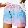 thumbnail image 2 of Women's Shorts JIANLAI Casual Long Knee Length High Waisted Stretch Wide Leg Relaxed Fit (S-2XL) Pink, 2 of 5