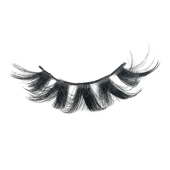 Beauty Under $15 Eyelashes 3D Eyelashes Thick Eyelashes 5 Pairs Pack High-Grade Fiber Black