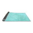 thumbnail image 2 of Ahgly Company Indoor Rectangle Abstract Light Blue Contemporary Area Rugs, 2' x 5', 2 of 4