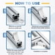 thumbnail image 4 of Uxcell 6Set Soportes de Esquina de 135 Grados, Accesorios de Perfil de Extrusión de Aluminio de la Serie 2020, Conectores de Junta de Soporte de Esquina con Tornillos y Tuercas de Montaje, Plata, 4 of 7