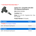 thumbnail image 2 of Ignition Coil - Compatible with 2004 - 2013 Maserati Quattroporte 2005 2006 2007 2008 2009 2010 2011 2012, 2 of 3